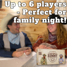 Load image into Gallery viewer, Wild West Rummy Family Card Game Board Game For Families Adults Kids Teens 2 Players Seniors