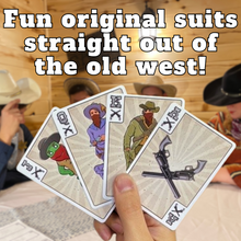 Load image into Gallery viewer, Wild West Rummy Family Card Game Board Game For Families Adults Kids Teens 2 Players Seniors
